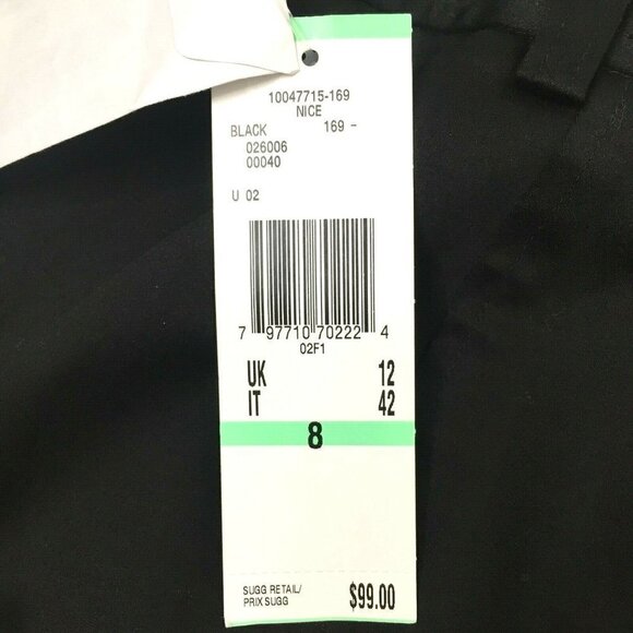 AK Anne Klein Knee Skirt Womens size 8 Straight Stretch Black MSRP $99 - Picture 6 of 6